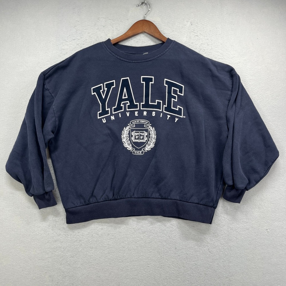 Yale University HM Sweatshirt Intended Wearer M Navy Blue Graphic Preppy College